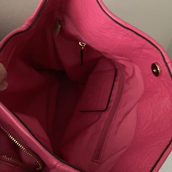 NWT Coach Phoebe Shoulder bag- DARK FUCHSIA, PERFECT FOR SPRING - Picture 7 of 11
